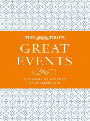 cover image of The Times Great Events